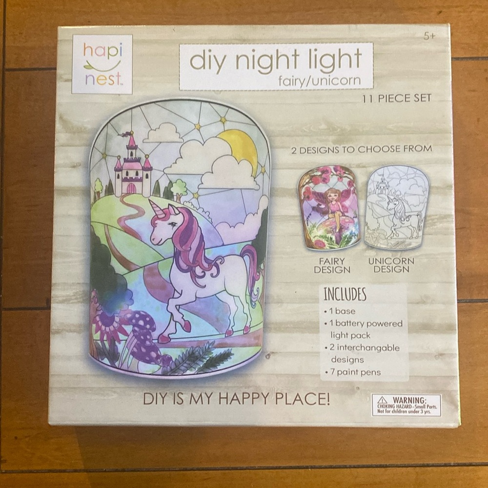 DIY Night Light. Unicorn anf Fairy designs. New in box.